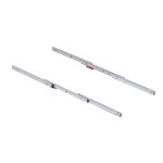 Emuca coulisses pour table � rallonge coktail reverse h35 aluminium inox anodis�