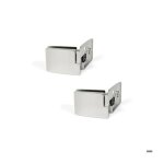 Emuca jeu de charnières pour portes en verre centrales épaisseur 4 - 5mm zamak chromé brillant Emuca jeu de charnières pour portes en verre centrales épaisseur 4 - 5mm zamak chromé brillant