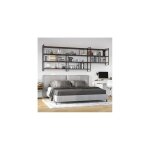 Set de cadres d�tag�res - emuca - hauteur 1150mm - acier - noir - design contemporain