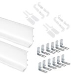 Emuca kit de 2 profils suprieurs gola pour meubles de cuisine longueur 235m avec accessoires aluminium ...