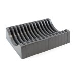 Emuca kit de rangement pour assiettes 13 assiettes maximum plastique gris antracite