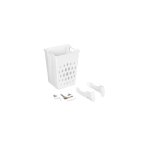 Panier  linge - emuca - module 450 mm - plastique blanc - mcanisme rabattable - 38x305x50 cm