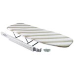 Emuca planche  repasser pliable iron pour meuble peint en blanc acier