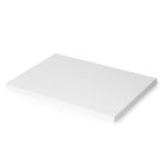 Emuca plateaux de table 1150x750 peint en blanc bois