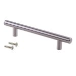 Emuca poign�e pour meubles orlando l464mm entraxe 384mm acier nickel satin�