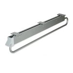 Porte - v�tements extractible - emuca - self - 800mm - acier et plastique - gris m�tallis�