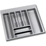 Range - couvert - emuca - optima universal - 600 mm - plastique gris - recoupable