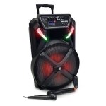 Enceinte active festisound festi15 - uhf - 15 38cm / 700w - sur batterie - effet led usb sd bluetooth ...