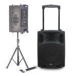 Enceinte active sono dj boost150vhf - bt portable autonome - 800w - 1 5 / 38cm avec usb - mp3 rec vox ... Enceinte active sono dj boost150vhf - bt portable autonome - 800w - 1 5 / 38cm avec usb - mp3 rec vox ...