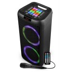 Enceinte autonome - festisound - sunset 208 - 600w - sur batterie - fa�ade led rvb