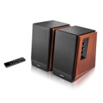 Enceinte edifier r1700bts 66w bluetooth aptx hd marron ? rca sortie sub t�l�commande