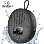 Enceinte bluetooth 5. 0 agptek - portable radio de douche etanche ipx5 - lani�re et ventouse - autonomie ...