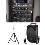 Enceinte bluetooth portable - audio club - moov12 - 700w - st�r�o - 2 micros uhf