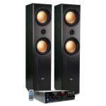 Enceintes colonnes hifi / home - cinma - evidence acoustics ea - 800 - pg - 1000w pmpo + ampli stro ...