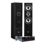 Enceintes colonnes hifi / home - cinma - evidence acoustics ea700 - bk - 1000w pmpo + ampli stro 2x50w ...