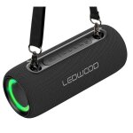 Enceinte hifi autonome 200w ledwood xs200 effet led buetooth ipx5 assistant vocal 20w rms batterie 2000mah ...