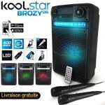 Enceinte karaoké party 400w batterie koolstar avec 2 microphones - brozy08 à led + application smartphone ... Enceinte karaoké party 400w batterie koolstar avec 2 microphones - brozy08 à led + application smartphone ...