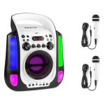 Enceinte karaok� portable fenton sbs30w avec 2 microphones - blanc