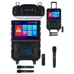 Enceinte portable - audio club - karaoke 500w - �cran tactile couleur - bluetooth 5. 0 & wifi - 2 micros ...
