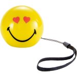 Enceinte sans fil active - bigben - mini smiley love jaune - bluetooth 4. 2 - autonomie 8h