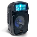 Enceinte sono portable autonome 8 / 20cm 300w - usb / sd / bt / aux / echo - avec effet derby - party ...