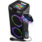 Enceinte sonorisation - party karaok sunset 208 - 600w usb / sd / pc bluetooth micro filaire 2x boomer ...