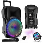 Pack sono dj ibiza ampli 2x240w amp300 - mkii - 2 enceintes xtk10 - mkii 300w - pied support - ruban ...