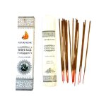 Encens - gribouille import - sauge blanche ayurvdique - 15 btons - purification - parfum subtil