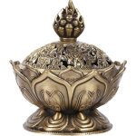 Encensoir porte - encens forme en lotus encens fum brleur encensoir maison dcoration