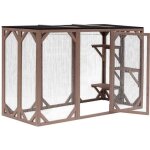 Wiltec enclos extérieur ? 180 x 80 x 1118 cm ? en bois de sapin et av Wiltec enclos extérieur ? 180 x 80 x 1118 cm ? en bois de sapin et av