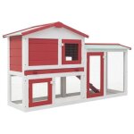 Enclos extérieur parc lapin et animaux clapier large dextérieur rouge et blanc 145x45x85 cm bois pro(12272) ... Enclos extérieur parc lapin et animaux clapier large dextérieur rouge et blanc 145x45x85 cm bois pro(12272) ...