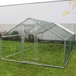 Wiltec parc enclos pour petits animaux domestiques ? 2 x 3 x 2 m ? en acier ? cl�ture verrouillable avec ...