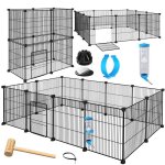 Enclos grillag� pour petits animaux - kesser - xxl - distance entre barreaux 15 cm - syst�me modulaire ...