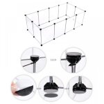 Enclos pour petits animaux avec fond cage modulable pour cochon d?inde hamster lapin rongeur couleur ...