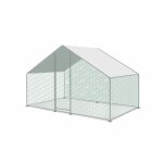 Enclos pour poulailler et volire 6m acier galvanis gris et vert. plusieurs dimensions - babette