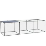Enclos poulailler cage clapier ext�rieur 3 m� pour petits animaux dim. 3 x 1 x 08 m acier galvanis�