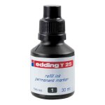 Encre de recharge - edding - t25 - noir - 30 ml - encre de chine permanente