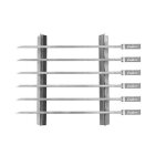 Enders 8802 - pics  brochette pour barbecue - acier inoxydable 6 pices 42 x 15 x 3 cm
