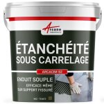 Enduit détanchéité sous carrelage dalle / chape extérieure - arcacim s2 4 kg - gris marron proche - ral ... Enduit détanchéité sous carrelage dalle / chape extérieure - arcacim s2 4 kg - gris marron proche - ral ...