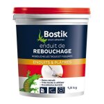 Enduit de rebouchage - bostik - 4 kg - prt  lemploi - intrieur / extrieur - couleur bleu