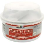 Enduit de rebouchage polyester 500gr durcisseur mastic coque bateau carrosserie voiture metal bois reparation ...