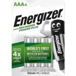 Energizer piles rechargeables aaa recharge power plus lot de 4