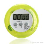 Minuteur num�rique de cuisine - energy01 - jaune - alarme sonore - �cran lcd - magn�tique