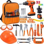 Enfant outils jouet malette kit jouets doutils de travail de 32 pices bote  outils de construction ...