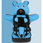 Enfant sige auto sige rehausseur sige de voiture coussin de chaise haute pour enfants bleu