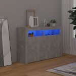 Enfilade - commode bahut vaisselier - style moderne - buffet - avec lumières led gris béton 1155x30x75 ... Enfilade - commode bahut vaisselier - style moderne - buffet - avec lumières led gris béton 1155x30x75 ...