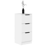 Enfilade de rangement blanc - lemon� buffet bas blanc - 30x30x70cm - bois ding�nierie 532 - soldes