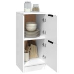 Enfilade de rangement blanc - lemon� buffet bas blanc - 30x30x70cm - bois ding�nierie 563 - soldes