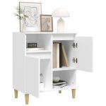 Enfilade de rangement blanc - lemon� buffet bas blanc - 60x35x70cm - bois ding�nierie 384 - soldes