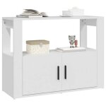 Enfilade de rangement blanc - lemon� buffet bas blanc - 80x30x60cm - bois ding�nierie 879 - soldes